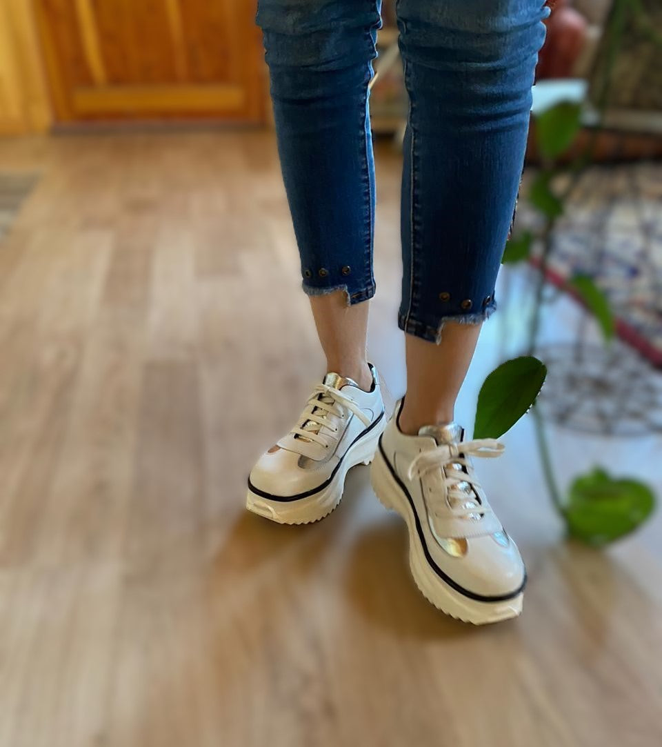 Zapatilla CALWHITE Mujer Cuero