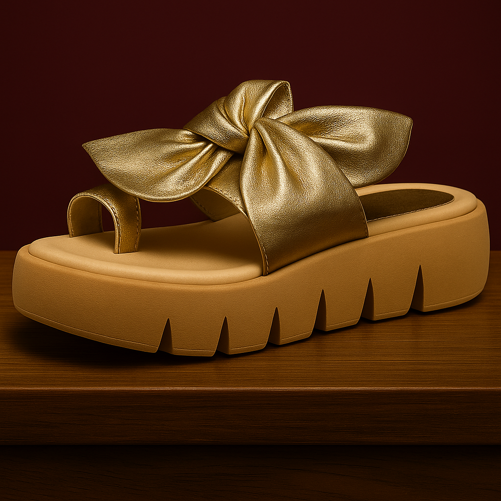 Sandalia Lazo dorado