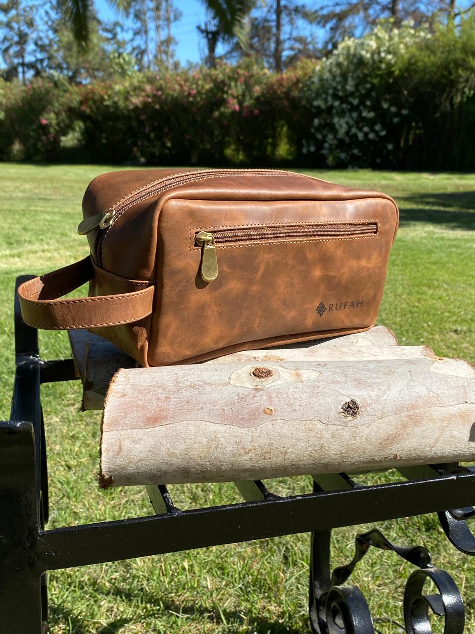 Neceser cuero Natural PREMIUN