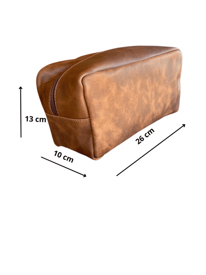 Neceser cuero Natural PREMIUN