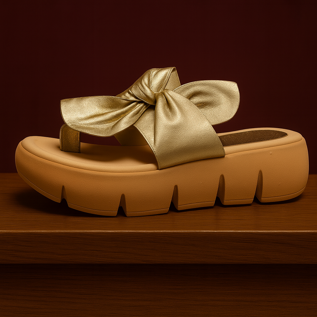 Sandalia Lazo dorado
