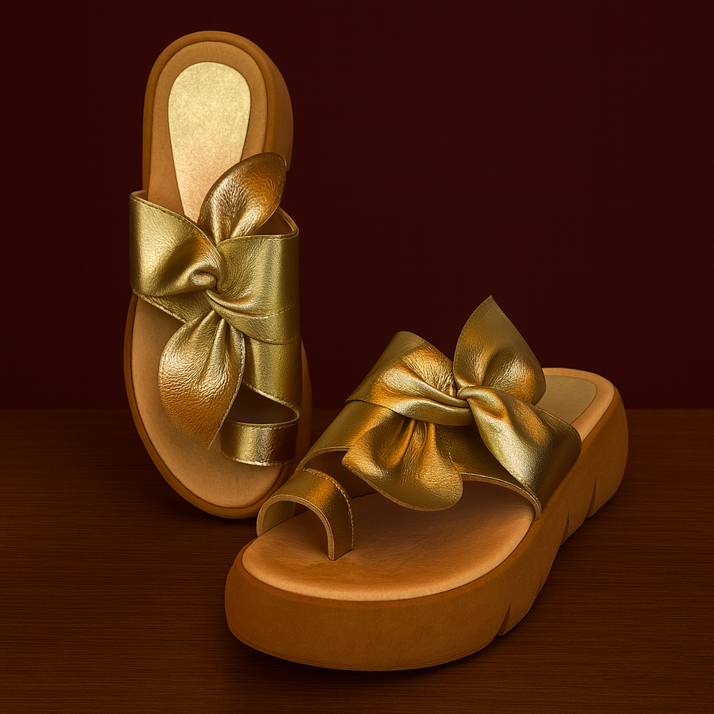Sandalia Lazo dorado