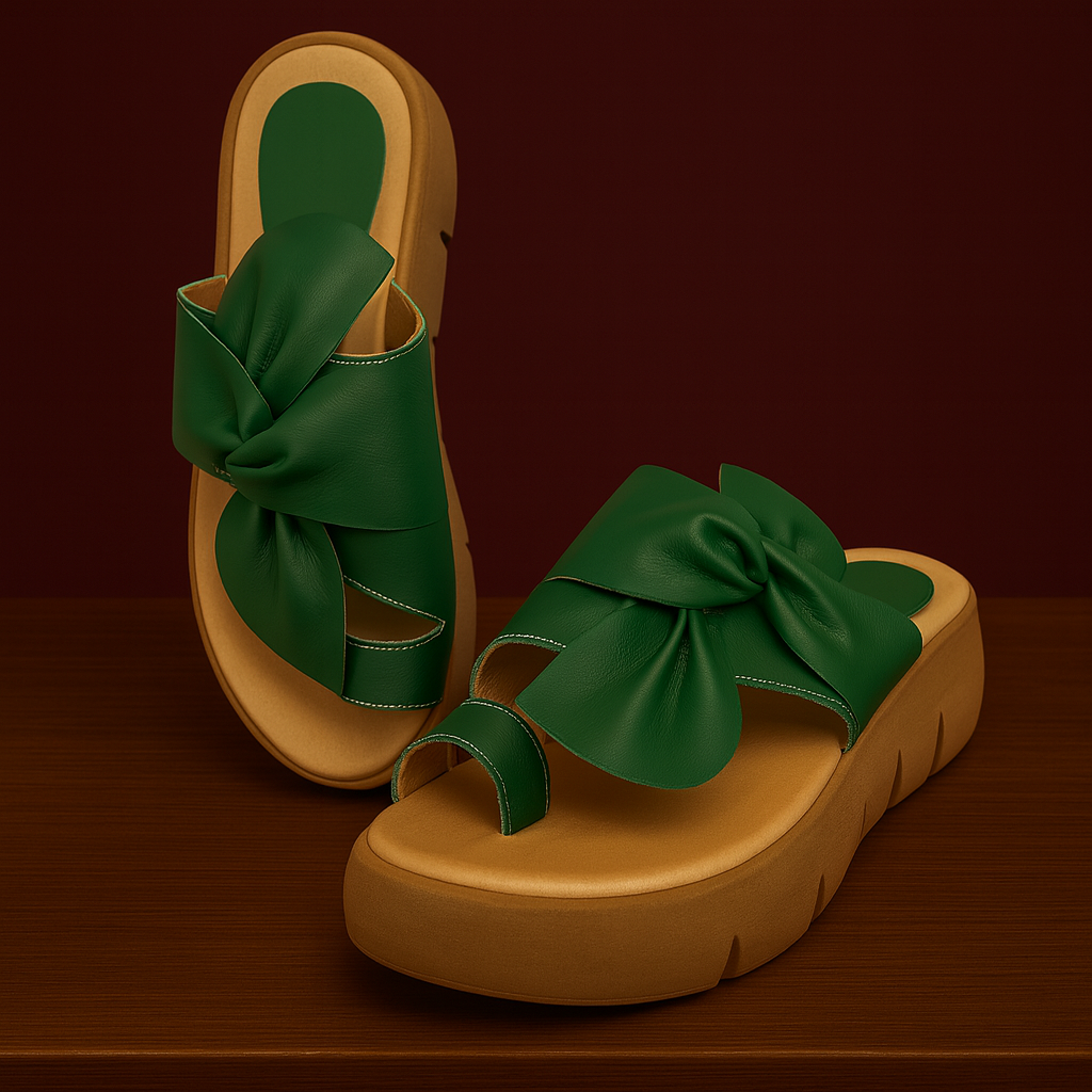 Sandalia Lazo verde