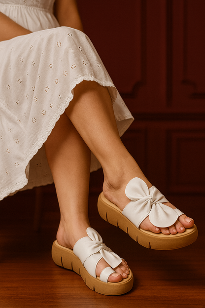 Sandalia Lazo blanco