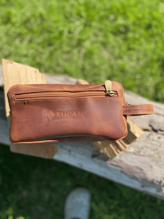 Neceser cuero Natural RUSTIC