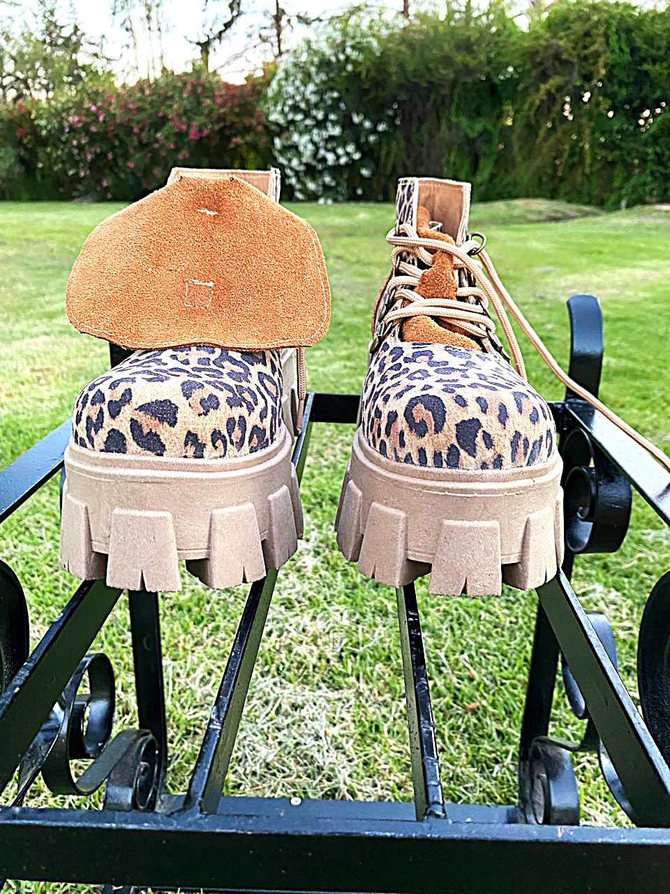 Botín de cuero Print